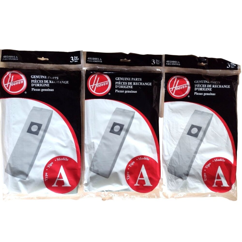 **NEW** 9-Pack Hoover 4010001A Type A Vacuum Bags